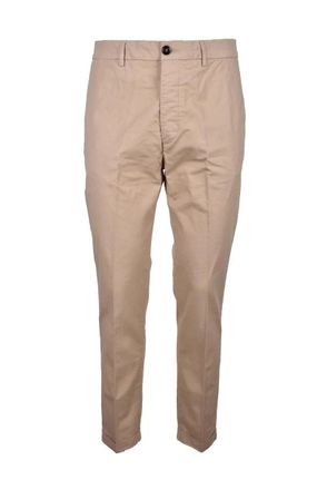 Truenyc Beige Stretch Cotton Pants