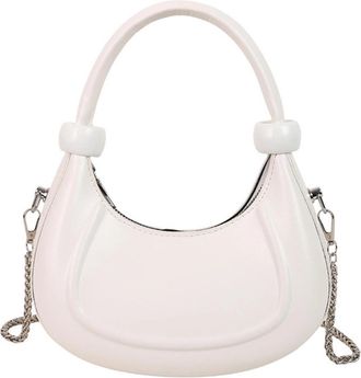 Generic kokdid Shoulder Bag for Women Crossbody Bags with Removable Chain Pu Leather Clutches Toted Handbags Purses with Zipper Closure Womens Hoboes Handbag