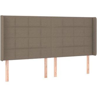 vidaXL Cabecero Con Led De Tela Gris Taupe 163x16x118/128 Cm Vidaxl