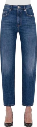Sartoria Tramarossa Monica Mum Jeans - Dames - Loose Fit Jeans - Blauw - W28 - Katoen - Jeans
