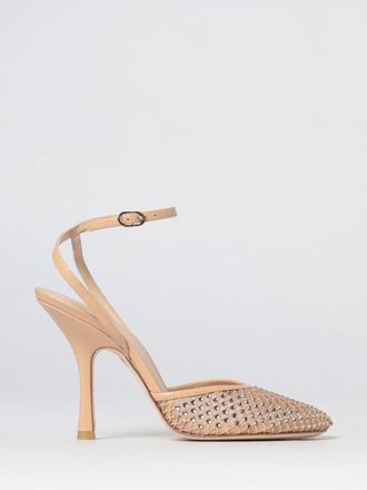 Stuart Weitzman D&eacute;collet&eacute; in nylon a rete con strass e tacco a spillo