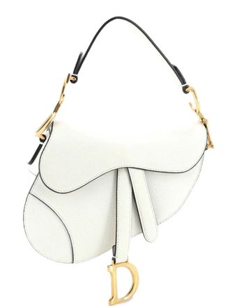 Dior Saddle Handbag Leather Mini shoulder bag - Wit