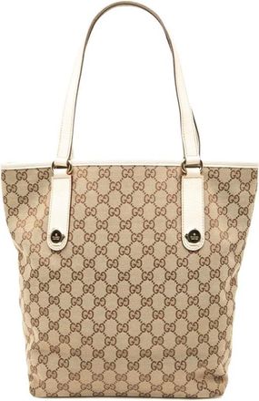 Gucci Pre-owned Tote Bags, female, Brown, Size: ONE SIZE Pre-owned Tote Bag