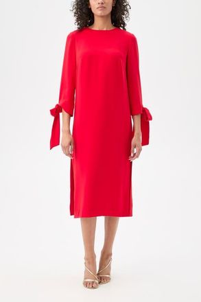 Trina Turk Drama Tie Sleeve Midi Dress in Moulin Rouge at Nordstrom, Size 6