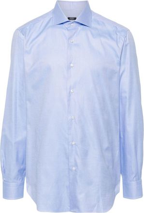 Barba cotton shirt - men - Cotton - 44 - Blue