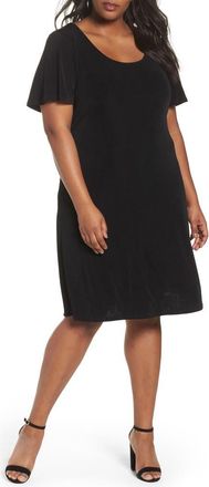 Vikki Vi T-Shirt Dress in Black at Nordstrom, Size 1X