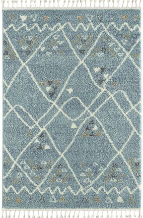 Nazar Rugs Alfombra bereber turquesa 120x170 estilo &eacute;tnico