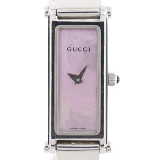 Gucci Pre-owned Vintage Polshorloge - Dames - Pre-owned - Roze - Maat: ONE Size