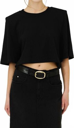Isabel Marant Zaely Crop Top In Black