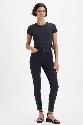 Levi's Jeans skinny R&eacute;tro alti - Donna - 23X30 - Nero / Change Of Plans
