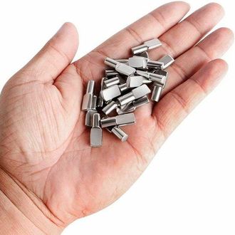 OEM Abrazadera Estante Abrazadera Estante 5 Mm Pasador Estante Niquelado 120 Piezas, Pasadores Estante Pasadores Planos Met&aacute;lico Estanter&iacute;a Armario