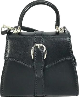 Gucci Pre-owned Leather gucci-bags - Dames - Vintage Handtas - Zwart - ONE Size - Vintage