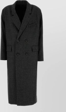 SOEUR wool cologny coat long notched lapels