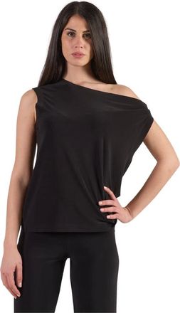 Norma Kamali Mujer, Camisetas, Negro, Talla: M