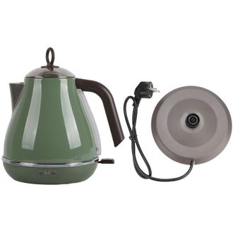 OEM Hervidor El&eacute;ctrico De Acero Inoxidable De 1700 Ml, Para Hervir T&eacute; Y Agua, Estilo Retro, Enchufe Europeo, 220v-240v -crezuo