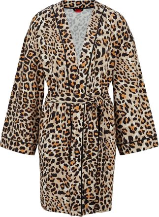 HUGO BOSS Hugo Dames/Dames Kimono Toga met luipaardprint (Veelkleurig)