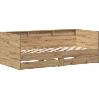 vidaXL Marco De Div&aacute;n Con Cajones Roble Artisan 100 X 200 Cm Vidaxl