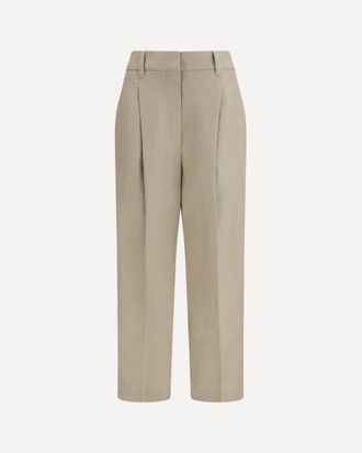 Brunello Cucinelli Linen Pants Female 42