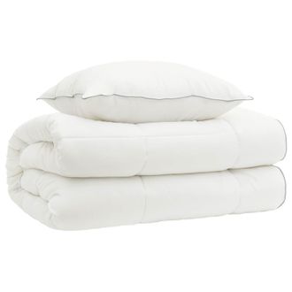 vidaXL Set Di Piumone E Cuscini 2 Pz 150x200 Cm 4 Stagioni 140+220 Gsm Vidaxl