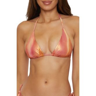 BECCA by Rebecca Virtue Solar Energy Triangle Bikini Top in Multi at Nordstrom Rack, Size Medium