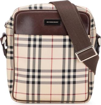 Burberry Pre-owned Burberry House Check Canvas Crossbody GZMXQGBDPTFQMEWC