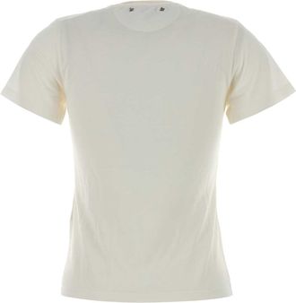 Golden Goose Womens White Viscose Blent T-Shirt Articwolf Polyamide