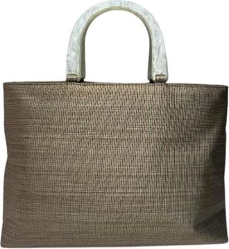 Givenchy Pre-owned Handbags, female, Brown, Size: ONE SIZE Pre-owned Vintage Check Canvas Handbag