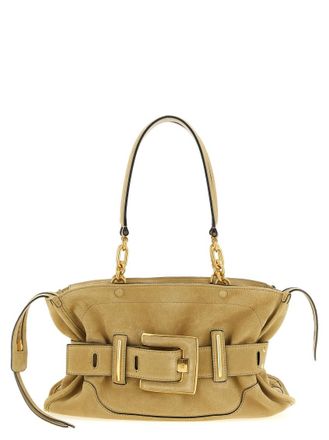 Balmain Beige Anthem Large Shoulder Bag