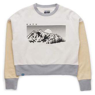 Kavu Crew Crop Pullover f&uuml;r Damen | grau