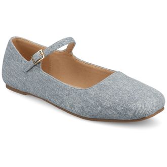 Journee Collection Women & apos;s Carrie Medium and Wide Width Dress Flats