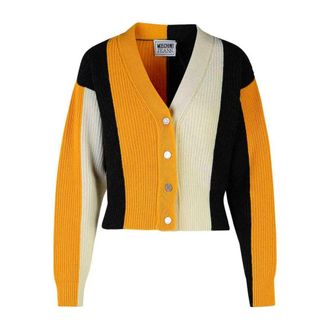 Moschino Gestreept Vest - Dames - Vesten - Veelkleurig - M - Wol - Truien & Vesten