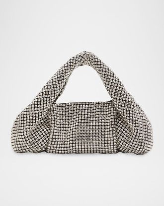Stuart Weitzman The Moda Mini Shine Crystal Top-Handle Bag