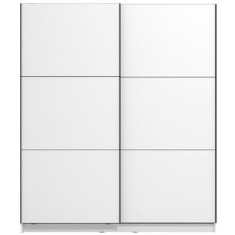 Dmora Guardaroba Grande Cerchio, Armadio Camera da Letto Appendiabiti, 5 Ripiani, Apertura Scorrevole, 179x210h cm Marrone Rovere Nodi