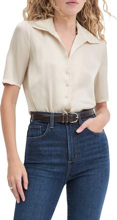 Favorite Daughter The Sunny Shirt in Ivory at Nordstrom, Size X-Large