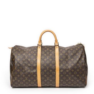 Louis Vuitton Pre-owned Womens Keepall 55 Travel Bag - Brown - One Size