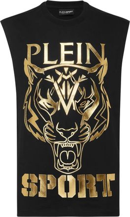 Plein Sport Canotta con stampa tigre - Nero