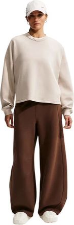 Nike 24.7 ImpossiblySoft High-Waisted Wide-Leg Pants - Dames - Sport - Bruin - Maat: M Katoen
