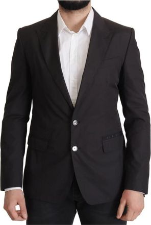 Dolce & Gabbana Taormina Blazer - Heren - Blazers - Zwart - L - Katoen - Jassen