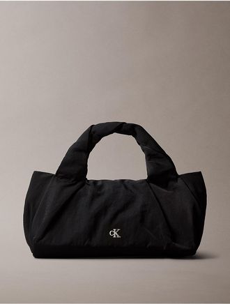 Calvin Klein Jeans Calvin Klein Womens Twisted Nylon Crossbody Bag - Black