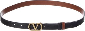 Valentino Vlogo Signature 20 Reversible Leather Belt