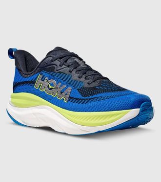 Hoka One One Mens Skyflow Running Shoes In Varsity Navy/electric Cobalt