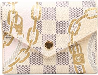 Louis Vuitton White Pvc Leather Wallet (Tri-Fold) (Pre-Owned)