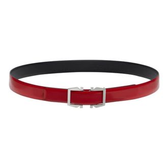 Ferragamo Reversible Leather Belt with Gancini Buckle, Size 105