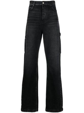 Amiri Stack Workman straight-leg jeans - men - Cotton - 28 - Black