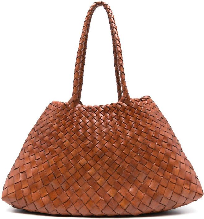 Brown Santa Croce Tote Bag - Womens - Calf Leather