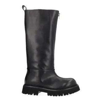 Moschino Schoenen, Dames, Zwart, 38 EU, Zipper High Boot