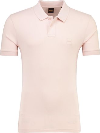 HUGO BOSS Poloshirt BOSS Orange Passenger roze 2 knoops