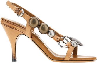 Miu Miu Leather sandals with studs Woman 39