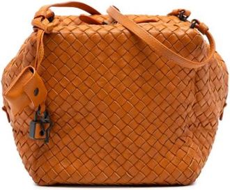 Bottega Veneta Pre-owned Bucket Bags, female, Orange, Size: ONE SIZE Pre-owned Bucket Bag