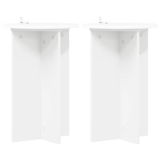 vidaXL Soporte De Plantas 2 Pcs &Oslash;40 X 60 Cm Madera De Ingenier&iacute;a Vidaxl